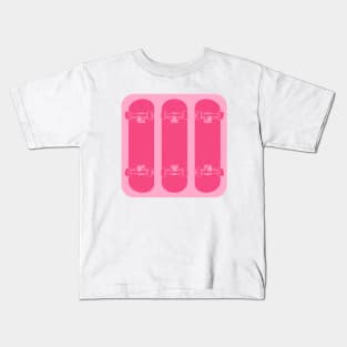 Girls Skate Pink Kids T-Shirt